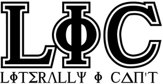 LIC LITERALLY I CAN'T logo