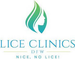 LICE CLINICS DFW NICE, NO LICE logo