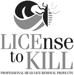 LICENSE TO KILL PROFESSIONAL HEAD LICE REMOVAL PRODUCTS logo