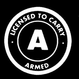 LICENSED TO CARRY ARMED A logo