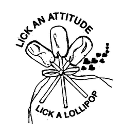 LICK AN ATTITUDE LICK A LOLLIPOP logo