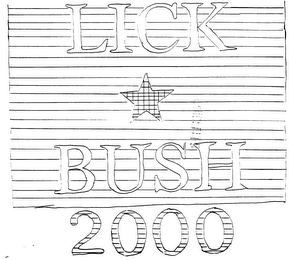 LICK BUSH 2000 logo