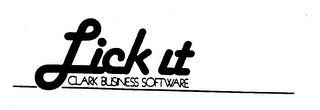LICK IT CLARK BUSINESS SOFTWARE logo