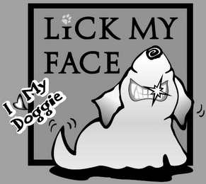 LICK MY FACE I LOVE MY DOGGIE logo