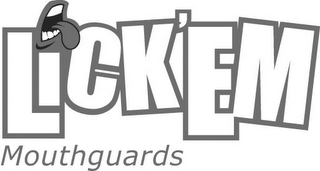 LICK'EM MOUTHGUARDS logo