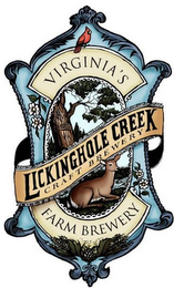 LICKINGHOLE CREEK CRAFT BREWERY VIRGINIA'S FARM BREWERY logo