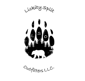 LICKITY SPLIT OUTFITTERS LLC. L S O logo