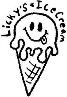 LICKY'S ICE CREAM logo