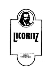 LICORITZ THE FOUNDER SINCE 1891 AXEL M. LEOPOLD PRODUCED AND BOTTLED BY NORDEN WINES & SPIRITS logo