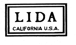 LIDA CALIFORNIA U.S.A. logo