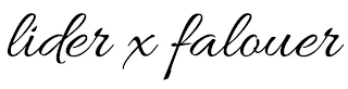 LIDER X FALOUER logo