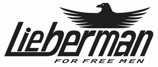 LIEBERMAN FOR FREE MEN logo