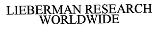LIEBERMAN RESEARCH WORLDWIDE logo