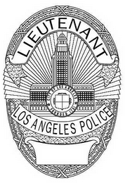 LIEUTENANT LOS ANGELES POLICE CITY OF LOS ANGELES FOUNDED 1781 logo