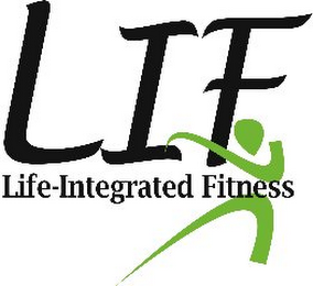 LIF LIFE-INTEGRATED FITNESS logo