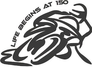 LIFE BEGINS AT 150 logo