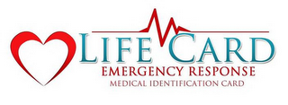 LIFE CARD EMERGENCY RESPONSE MEDICAL IDENTIFICATION CARD logo