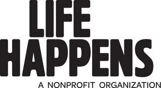 LIFE HAPPENS A NONPROFIT ORGANIZATION logo