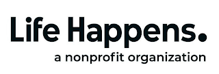 LIFE HAPPENS. A NONPROFIT ORGANIZATION logo