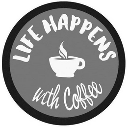 LIFE HAPPENS WITH COFFEE logo