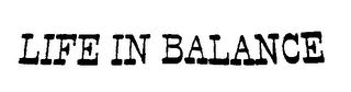 LIFE IN BALANCE logo