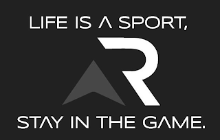 LIFE IS A SPORT, STAY IN THE GAME. logo