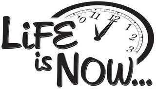 LIFE IS NOW... logo