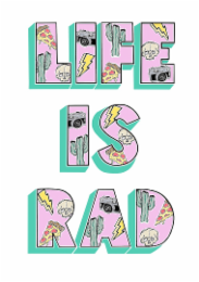 LIFE IS RAD logo