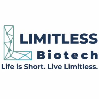 LIFE IS SHORT. LIVE LIMITLESS. LIMITLESS BIOTECH logo