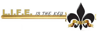 L.I.F.E. IS THE KEY L.I.F.E. logo