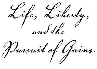 LIFE, LIBERTY, AND THE PURSUIT OF GAINS. logo
