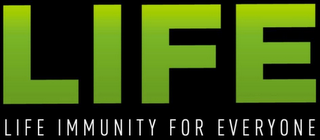 LIFE LIFE IMMUNITY FOR EVERYONE logo
