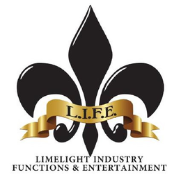 L.I.F.E. LIMELIGHT INDUSTRY FUNCTIONS & ENTERTAINMENT logo