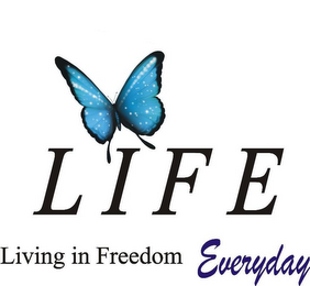 LIFE LIVING IN FREEDOM EVERYDAY logo