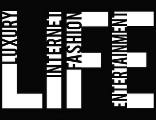 LIFE LUXURY INTERNET FASHION ENTERTAINMENT logo