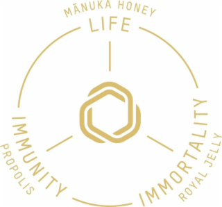 LIFE MANUKA HONEY IMMORTALITY ROYAL JELLY IMMUNITY PROPOLIS logo