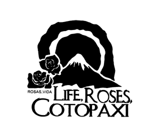 LIFE, ROSES, COTOPAXI ROSAS, VIDA logo