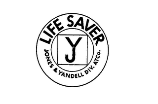 LIFE SAVER JONES & VANDELL DIV ATCO. YJ logo