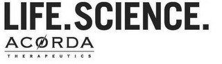 LIFE. SCIENCE. ACORDA THERAPEUTICS logo