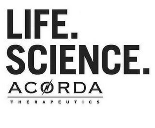 LIFE. SCIENCE. ACORDA THERAPEUTICS logo