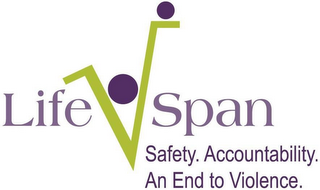 LIFE SPAN SAFETY. ACCOUNTABILITY. AN END TO VIOLENCE. logo