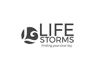 LIFE STORMS FINDING YOUR CLEAR SKY logo