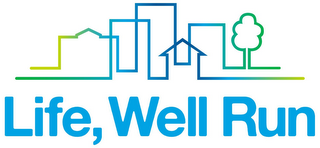 LIFE, WELL RUN logo