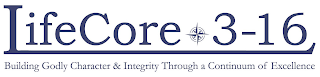 LIFECORE 3-16 BUILDING GODLY CHARACTER THROUGH A CONTINUUM OF EXCELLENCE logo