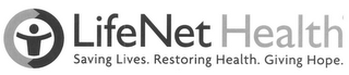 LIFENET HEALTH SAVING LIVES. RESTORING HEALTH. GIVING HOPE. logo