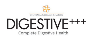 LIFEPHARM GLOBAL NETWORK DIGESTIVE+++ COMPLETE DIGESTIVE HEALTH logo