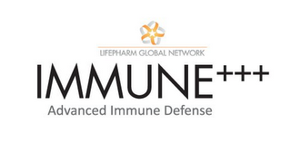 LIFEPHARM GLOBAL NETWORK IMMUNE+++ ADVANCED IMMUNE DEFENSE logo