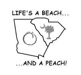 LIFE'S A BEACH......AND A PEACH! logo