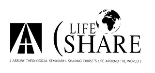 LIFESHARE (ASBURY THEOLOGICAL SEMINARY> SHARING CHRIST'S LIFE AROUND THE WORLD) logo