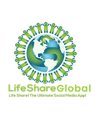 LIFESHAREGLOBAL LIFESHARE! THE ULTIMATE SOCIAL MEDIA APP! logo
